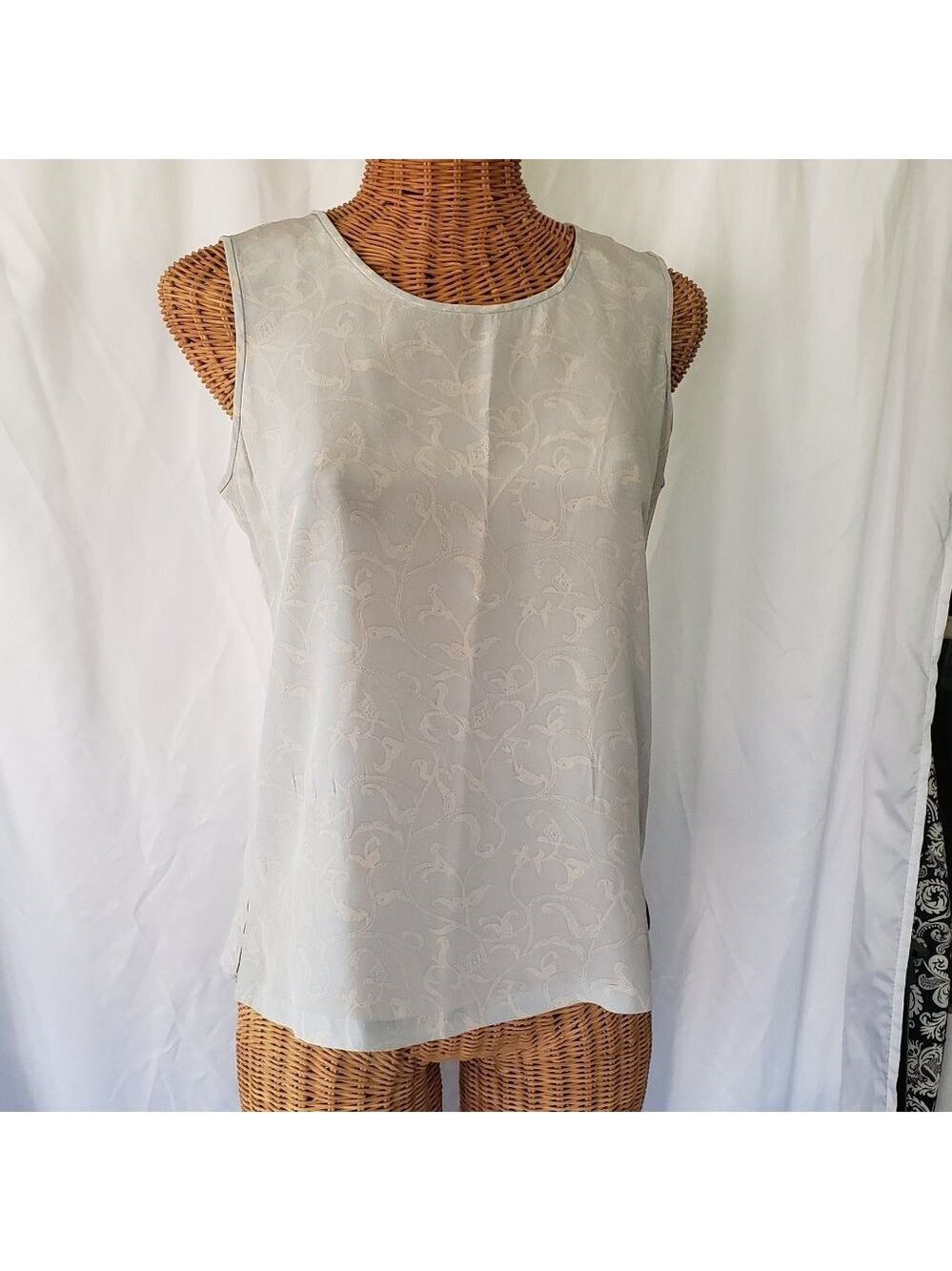 Draper's Studio 100% silk blouse & Jacket in Light Blue - Size 6